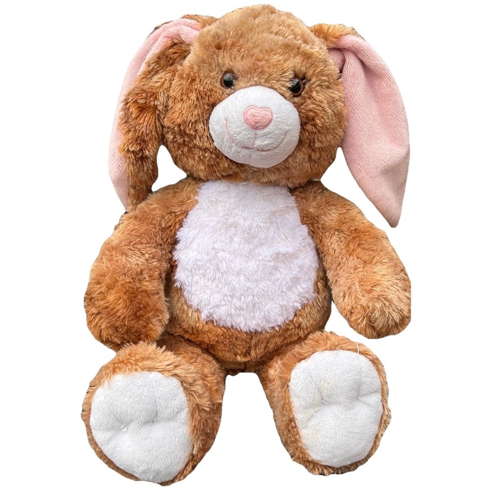Build-A-Bear Retired Cinnamon Swirl Bunny Easter BAB Rabbit Floppy Ears plush 18